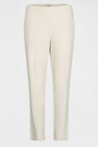 Cropped cigarette trousers ivory ladies'
