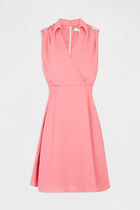 Sleeveless loose A-line dress pink women