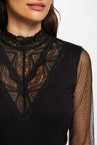 Long-sleeved t-shirt black women