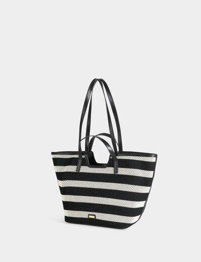 Woven tote bag white women