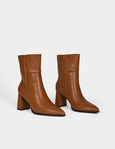 heeled ankle boots HILFIGER camel women Heeled ankle boots HILFIGER camel women
