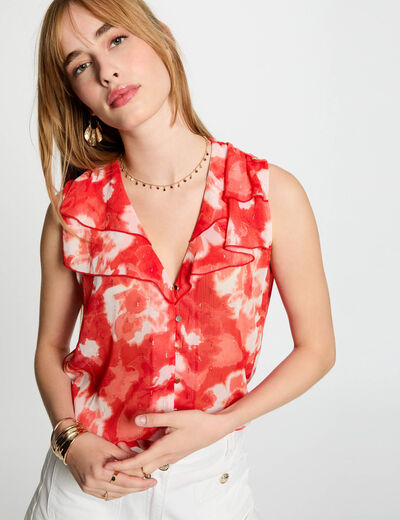 Sleeveless blouse multicolor women