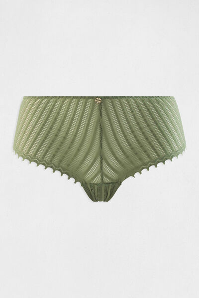 Lace shorties khaki green ladies'