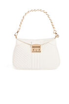 Sac matelassé blanc femme