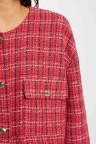 Short tweed jacket multicolored women