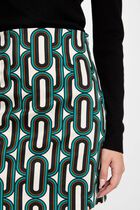 Printed mini skirt multicolored women