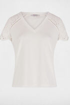 Short-sleeved t-shirt white women