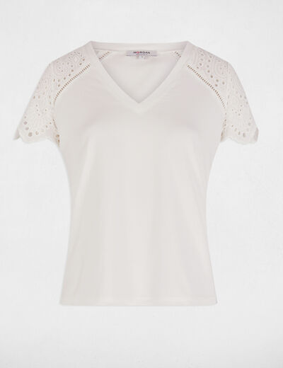 Short-sleeved t-shirt white women