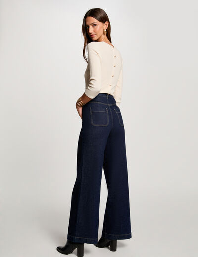 Jumper 3/4-length sleeves ivory women