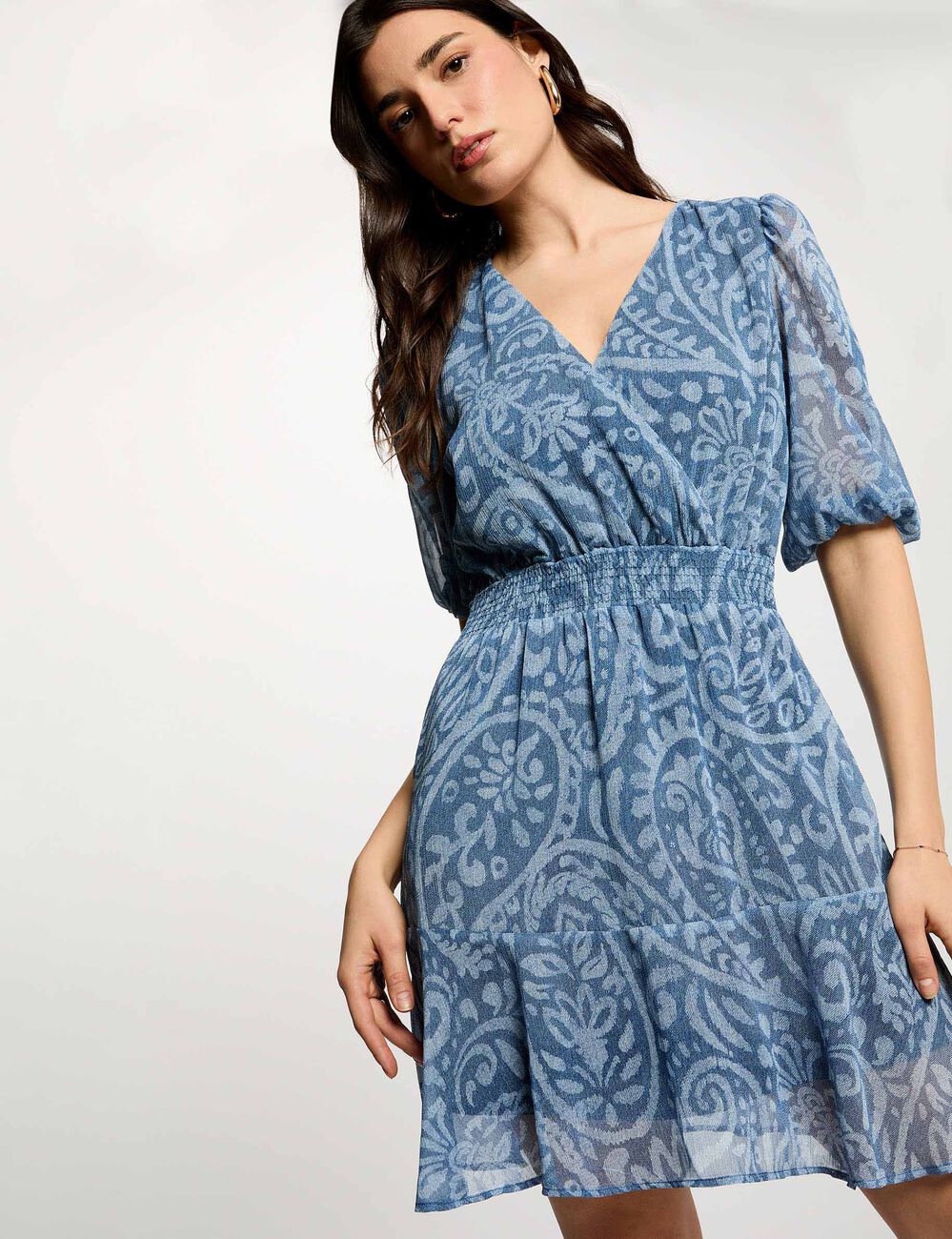 Short wrap dress multicolor women