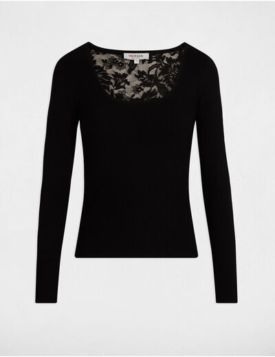 Long-sleeved jumper black women