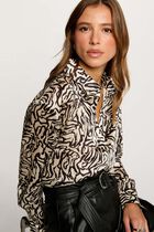 chemise imprimee manches longues multicolore femme multicolor women
