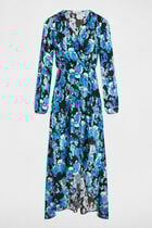 Maxi waisted loose dress multicolor women