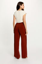 Sleeveless asymmetric top ivory women