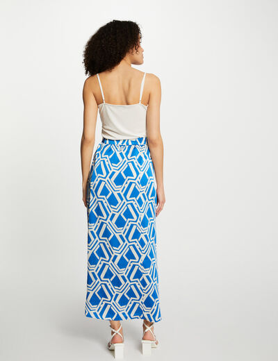 Printed A-line maxi skirt multico ladies'