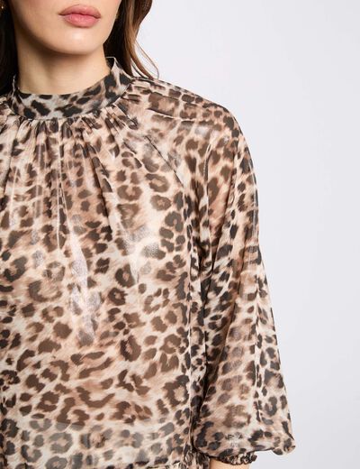 3/4-length sleeved blouse multicolor women