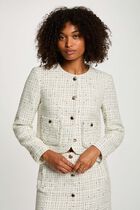 Fitted short skirt ivory women