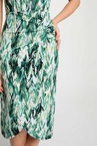 Straight printed dress multicolor women