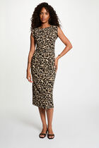 Sleeveless knitted dress multicolor women