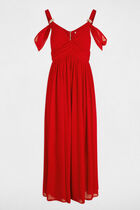 Long dress red women