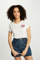 Short-sleeved t-shirt ecru women