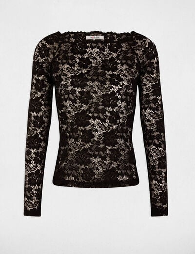 Long-sleeved t-shirt black women