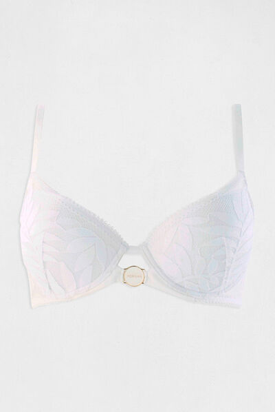Padded bra white ladies'