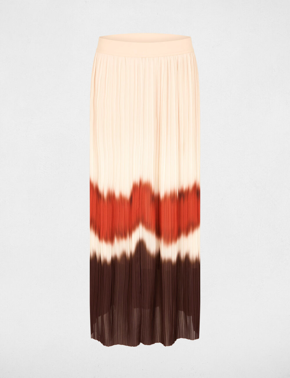 Pleated long skirt multicolor women