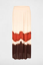 Pleated long skirt multicolor women