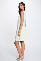 Short wrap dress cream women