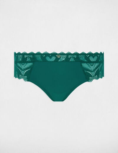 Lace shorties green women