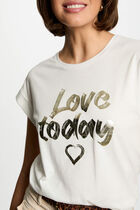 T-shirt with message white women
