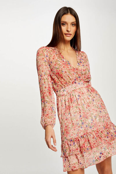 A-line dress with floral print multico ladies'