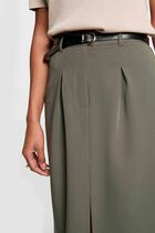 High-waisted pencil skirt khaki green women