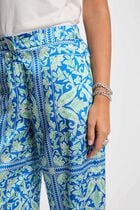 Printed wide-leg trousers multicolor women