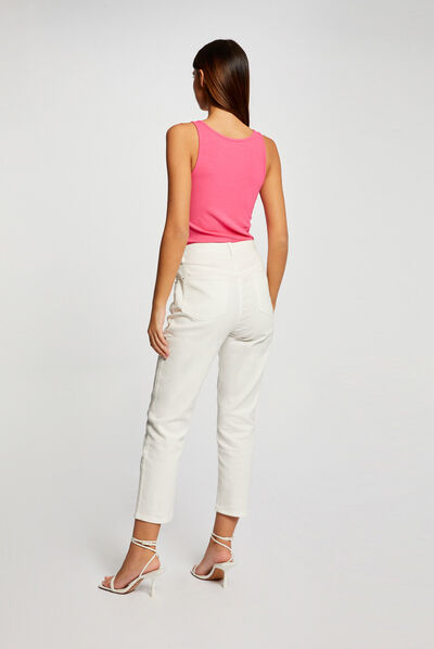 Vest top straps with ornaments pink ladies'