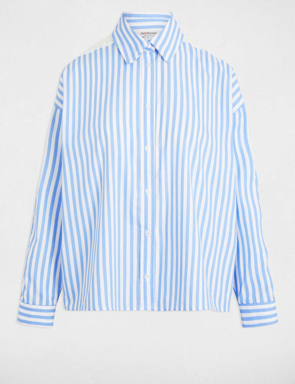 Striped long-sleeved shirt multicolor women