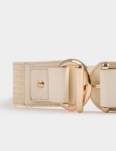 Elasticised braided belt sand women