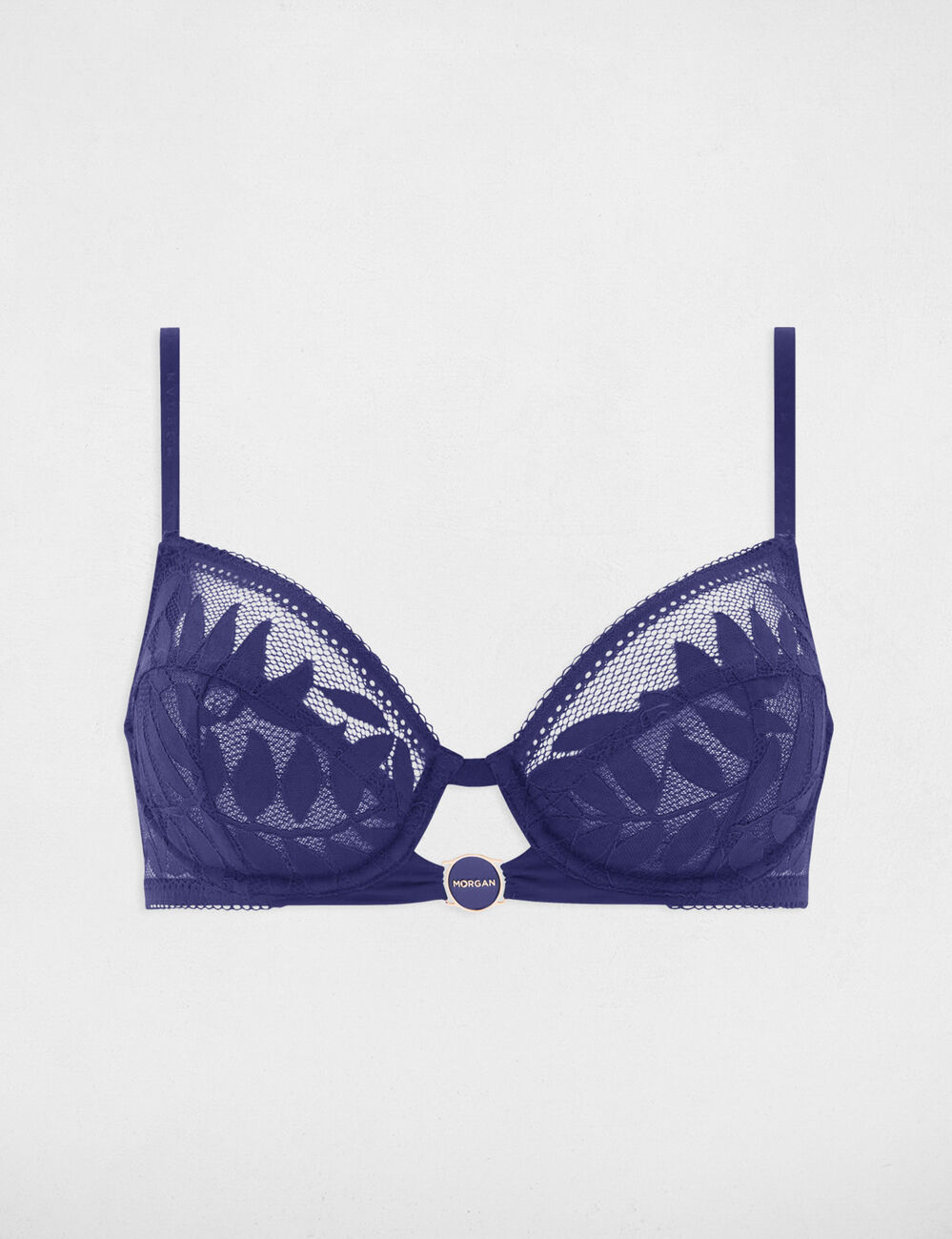 Underwired bra navy blue women