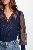 Long-sleeved t-shirt navy blue women