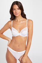 Balconette bra white ladies'