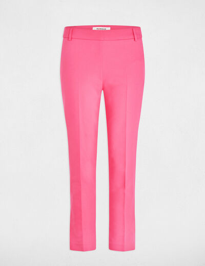Cropped cigarette trousers pink women