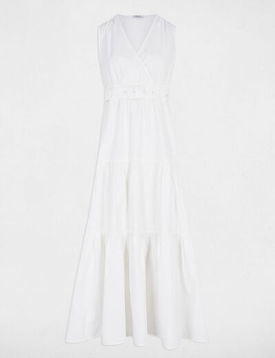 Maxi straight dress white women