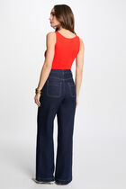 Sleeveless vest top orange women
