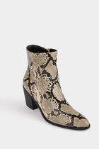 Bottines python à talons multicolore femme