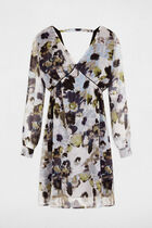 Printed mini straight dress multicolored women