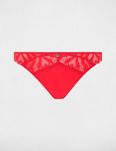 Lace Brazilian briefs red women