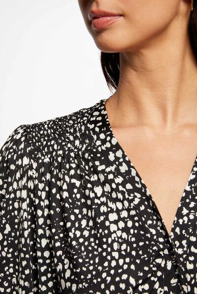 Printed 3/4-length sleeved t-shirt multico ladies'