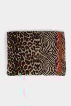 Pleated printed scarf multicolor women