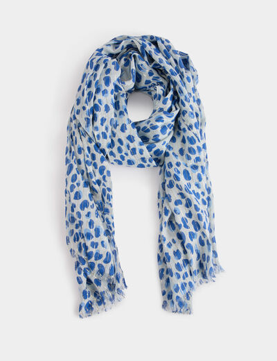 Scarf with polka dot print multicolor women